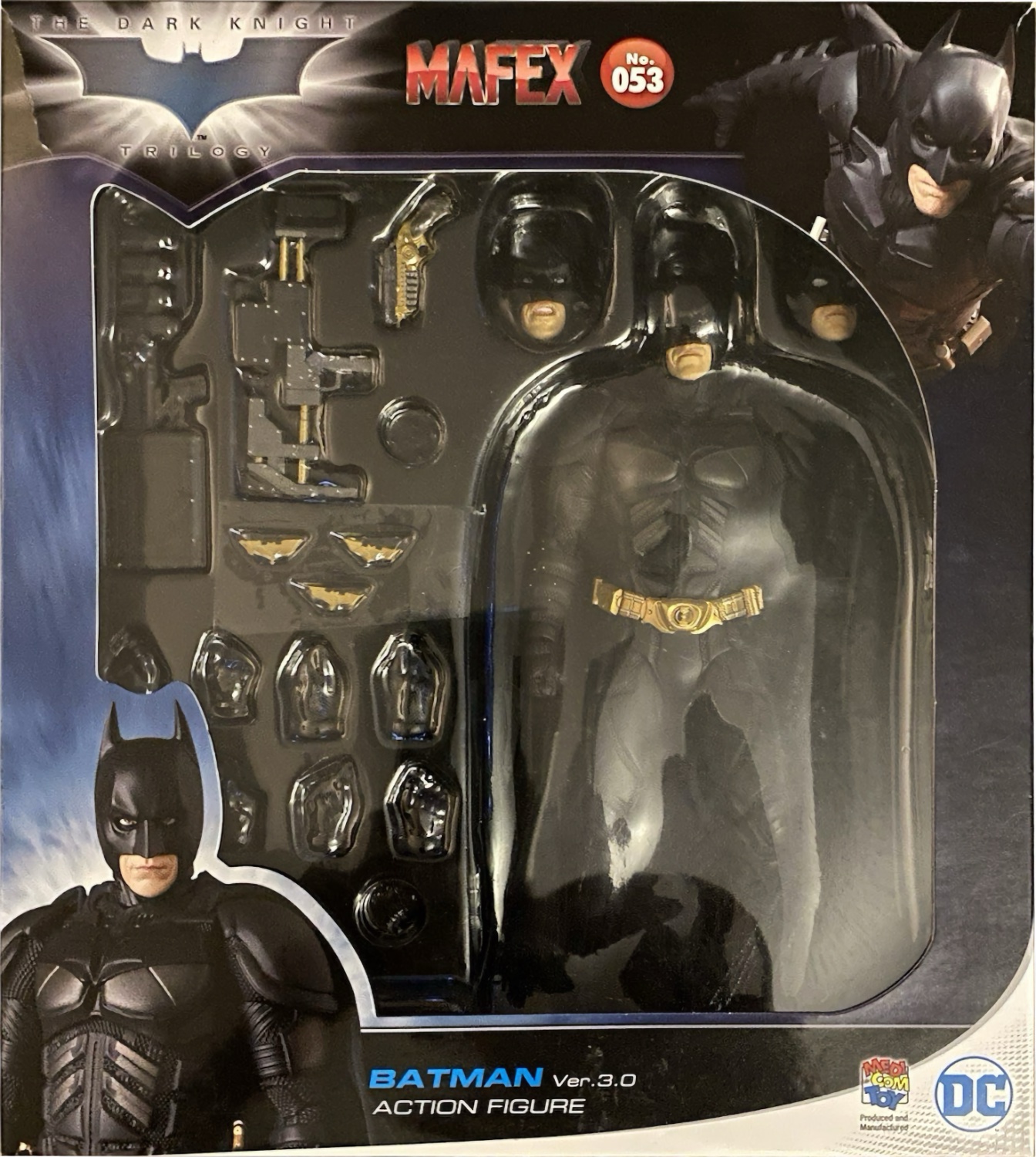 特撮 MEDICOM TOY - BATMAN THE DARK KNIGHT RISES Ver. 400% DC Mafex DC Comics Batman (The Dark Knight Rises - v3.0)