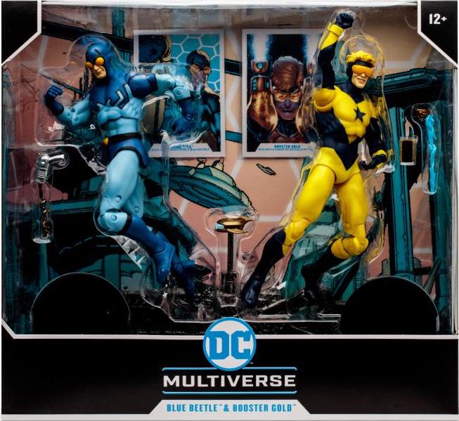 Mcfarlane Toys DC Booster Gold and Blue Beetle 2 Pack Action Figure 