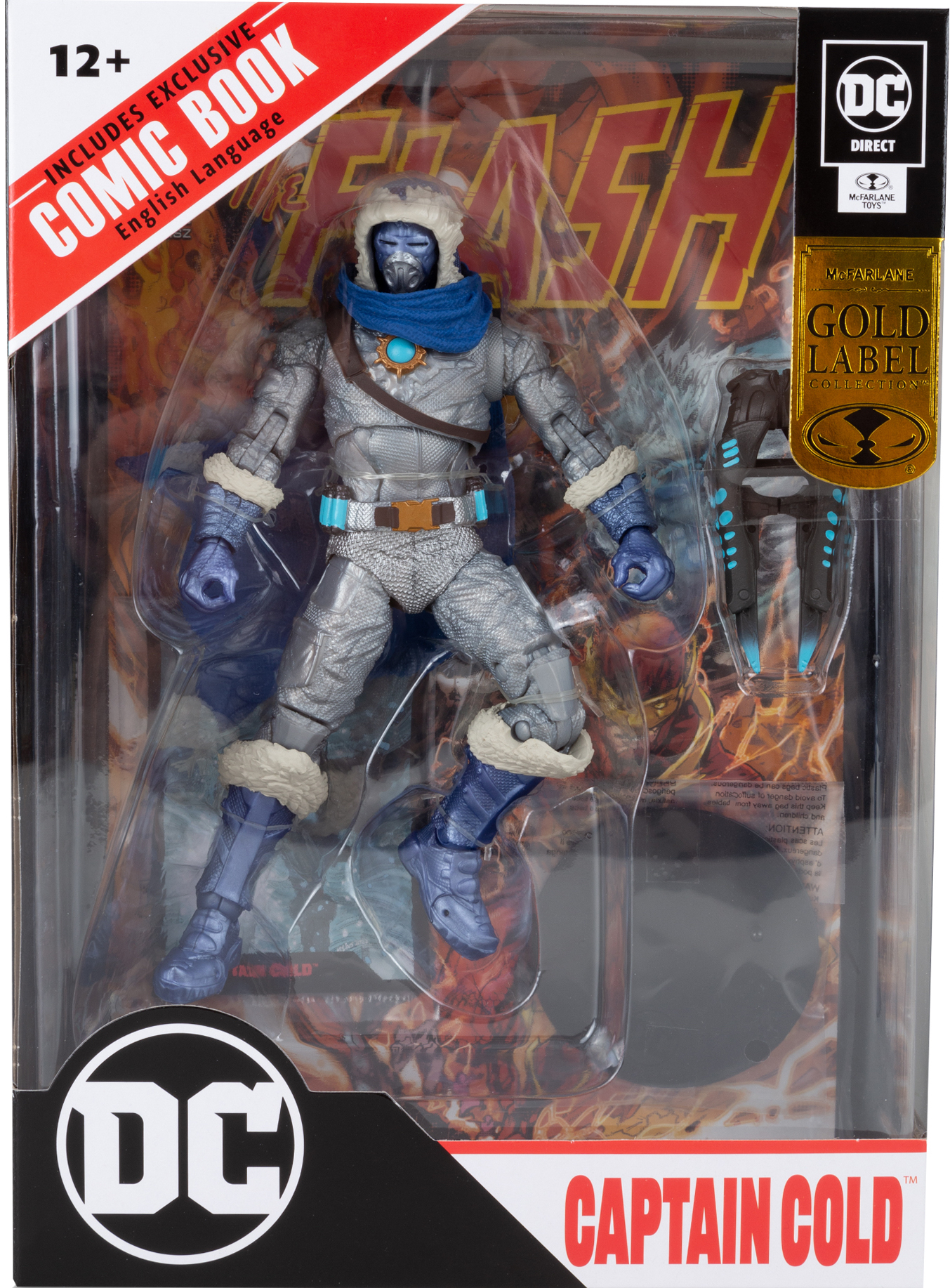 McFarlane Toys DC Direct Action Figure Captain Cold Variant | Gold Label 18 Cm Con Fumetto