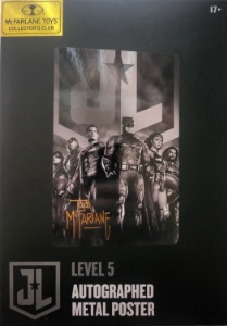 DC Multiverse Autographed Metal Poster (Level 5 - Justice League)