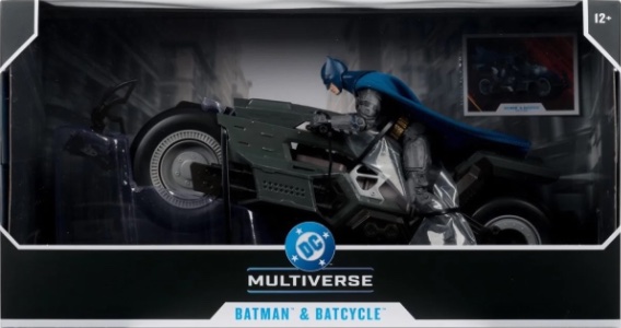 DC Multiverse Batcycle with Batman (The Flash)
