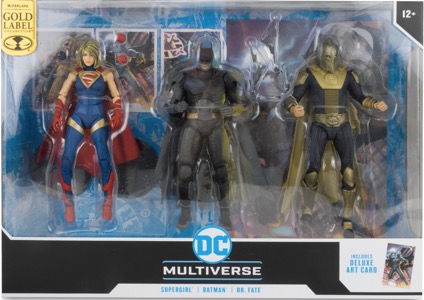 DC Multiverse Batman, Supergirl & Dr. Fate (Gold Label - Injustice 2) 3 Pack thumbnail