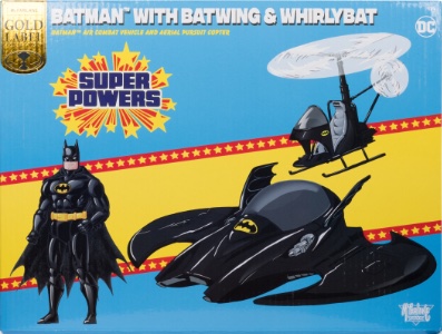 DC McFarlane Super Powers Batman with Batwing and Whirlybat (Gold Label)