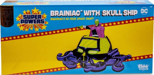 DC McFarlane Super Powers Brainiac with Skull Ship (Gold Label)
