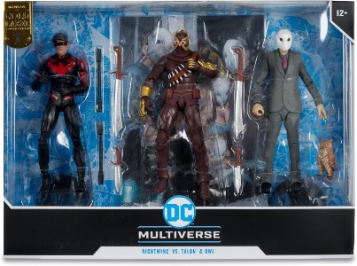 DC Multiverse Nightwing vs Talon & Owl (Gold Label - Court of Owls)