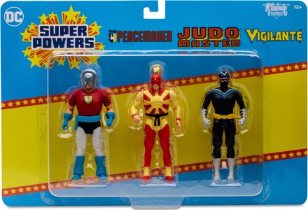 DC McFarlane Super Powers Peacemaker, Judo Master & Vigilante 3 Pack thumbnail