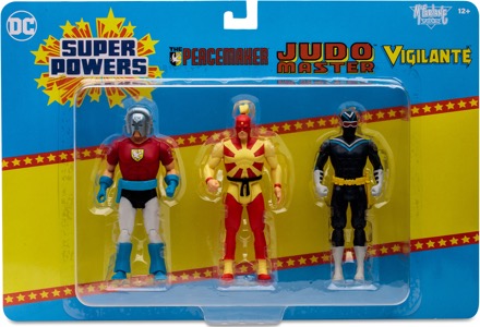 DC McFarlane Super Powers Peacemaker, Judo Master & Vigilante 3 Pack