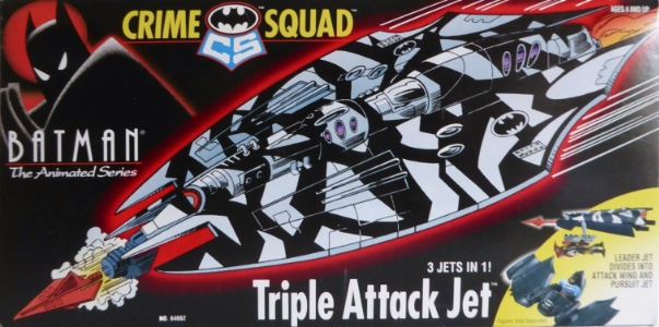DC Kenner Batman: The Animated Series Triple Attack Jet