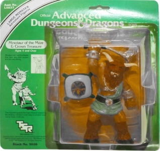 Dungeons Dragons LJN Vintage Minotaur of the Maze & Crown Treasure