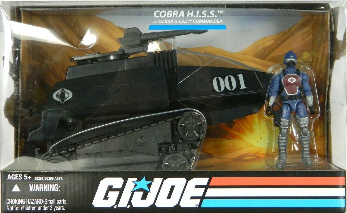 Black 2008 GI Joe Cobra H.I.S.S. w/ HISS Commander Action Figure MIB Hasbro 