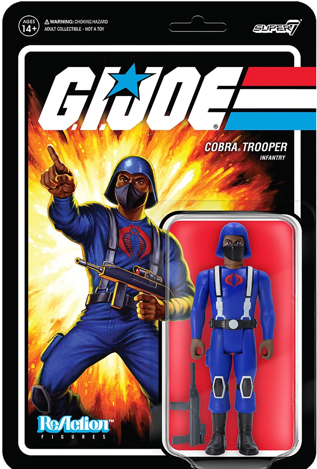 G.I.Joe - Super7 ReAction Figure - G.I.Joe Trooper tan skin version