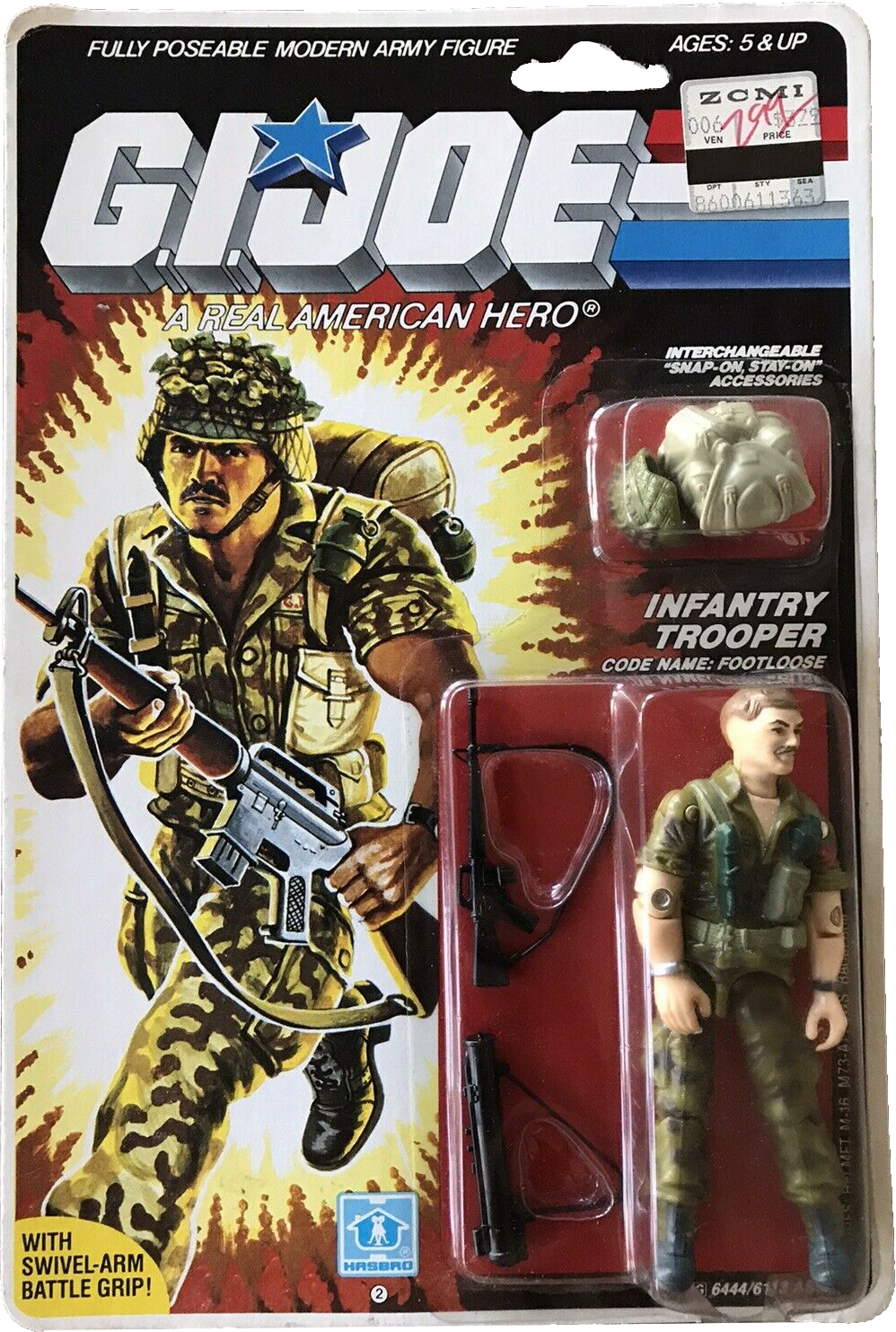 G.I Joe 1985 Vintage Footloose Infantry Trooper 3¾” Action Figure *You Choose* 