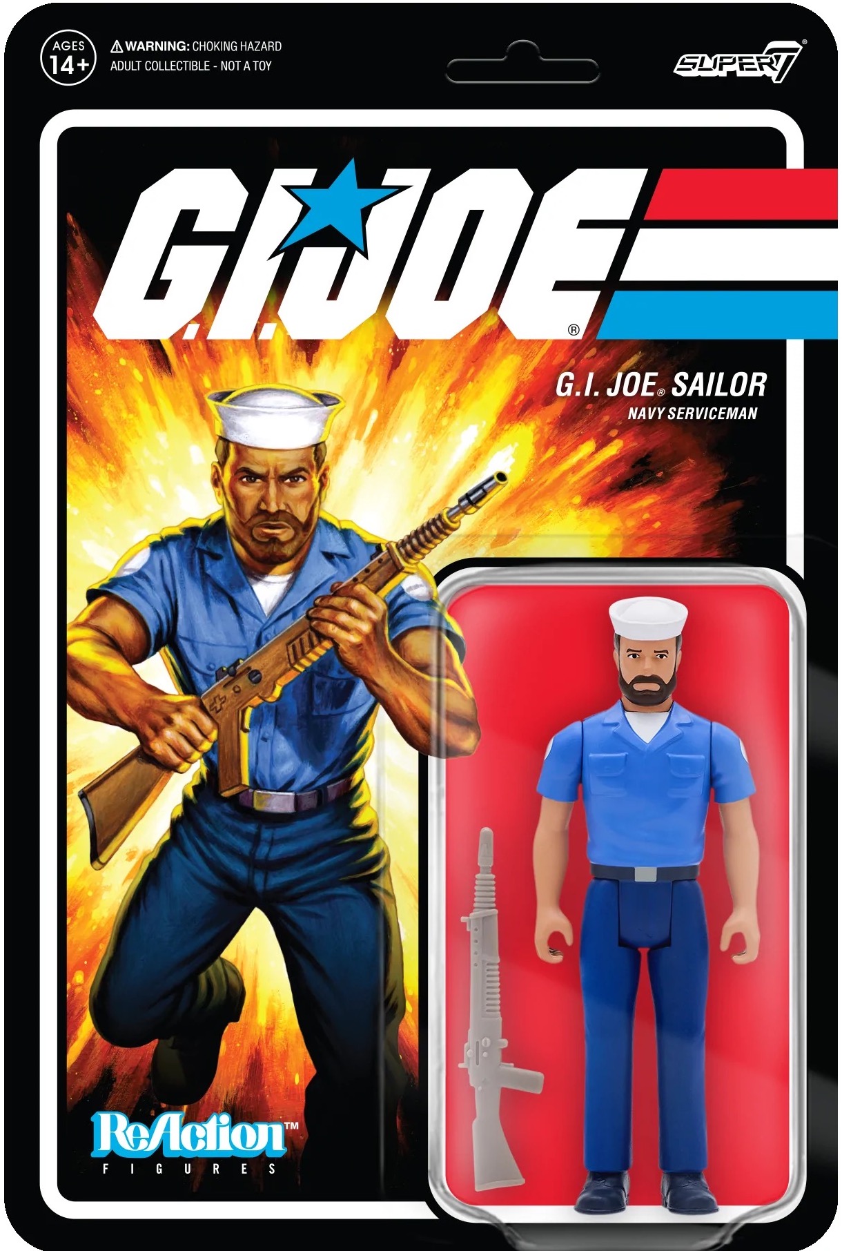 G.I.Joe - Super7 ReAction Figure - G.I.Joe Trooper tan skin version