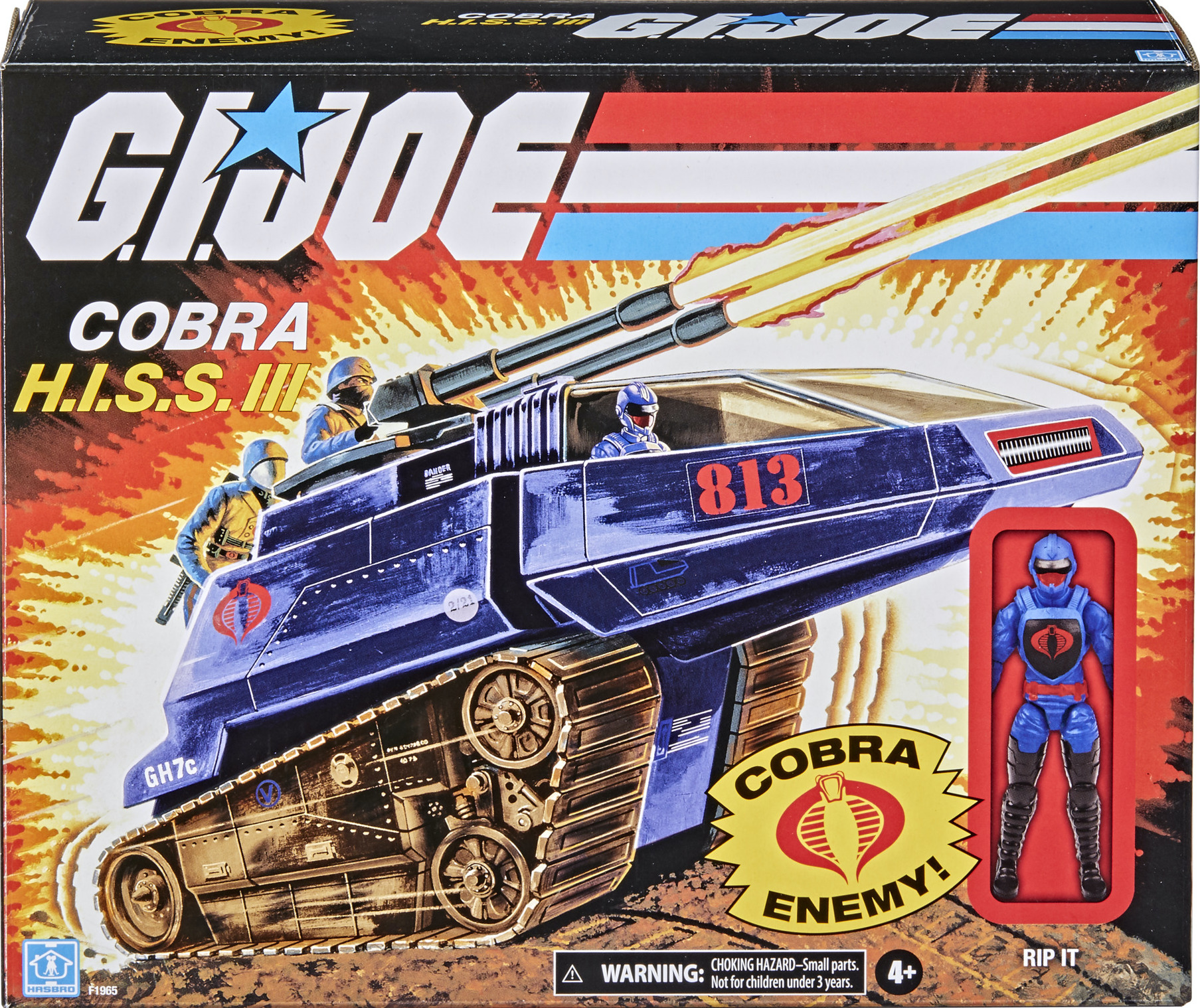 Hasbro G.I Joe Cobra Hiss Tank with 3.75 inch Driver Action Figure for sale online