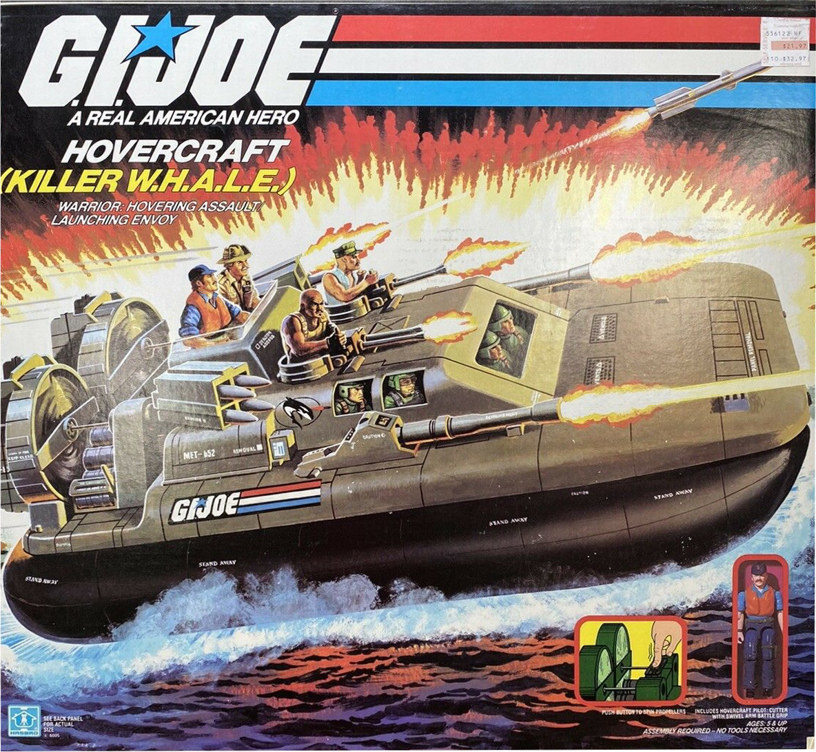 Hasbro GI Joe – Killer W.H.A.L.E Rudder 24966-1984 