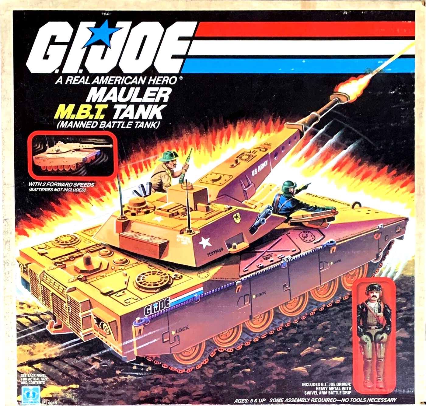 Gi Joe Mauler M.B.T Tank Engine Cover Right 1985 