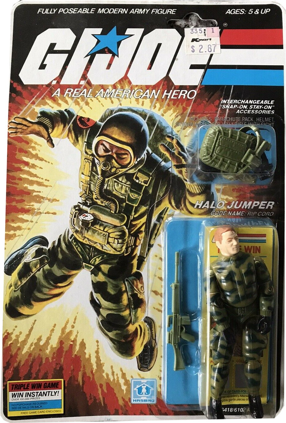 G.I. Joe A Real American Hero Ripcord (Halo Jumper)