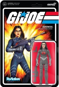 G.I. Joe Super7 ReAction Baroness (Cartoon v2 - Black Suit)