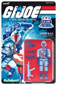 G.I. Joe Super7 ReAction Cobra B.A.T. (Glow Patrol - Blue)