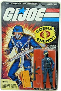 G.I. Joe A Real American Hero Cobra Officer - Swivel