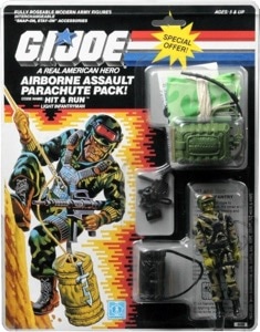 G.I. Joe A Real American Hero Hit & Run with Parachute Pack (Light Infantryman)