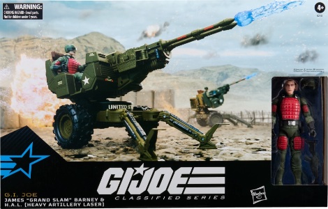 G.I. Joe 6" Classified Series James “Grand Slam” Barney & H.A.L. (Heavy Artillery Laser)