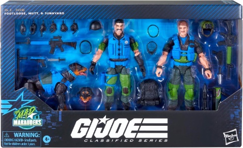 G.I. Joe 6" Classified Series Mad Marauders Footloose & Mutt, & Junkyard