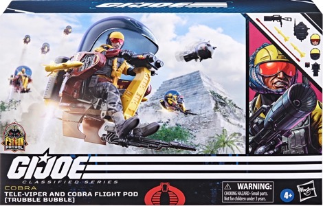 G.I. Joe 6" Classified Series Python Patrol Tele-Viper & Cobra Flight Pod (Trubble Bubble) thumbnail