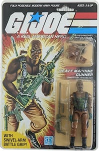 G.I. Joe A Real American Hero Roadblock (Heavy Machine Gunner)