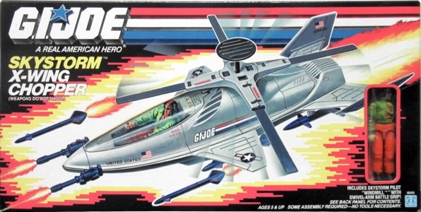 G.I. Joe A Real American Hero Skystorm (X-Wing Chopper)