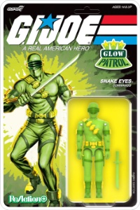 G.I. Joe Super7 ReAction Snake Eyes (Glow Patrol)