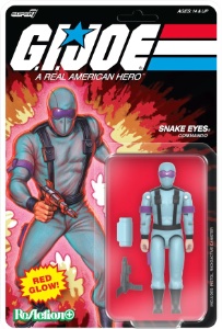G.I. Joe Super7 ReAction Snake Eyes (Red Glow - Crystal Poison)