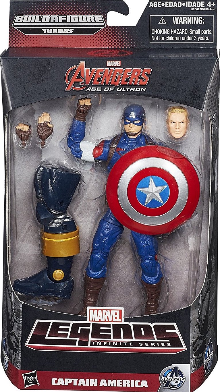 Marvel Legends Captain America from Avengers Endgame Thanos Build A Figure Wave 