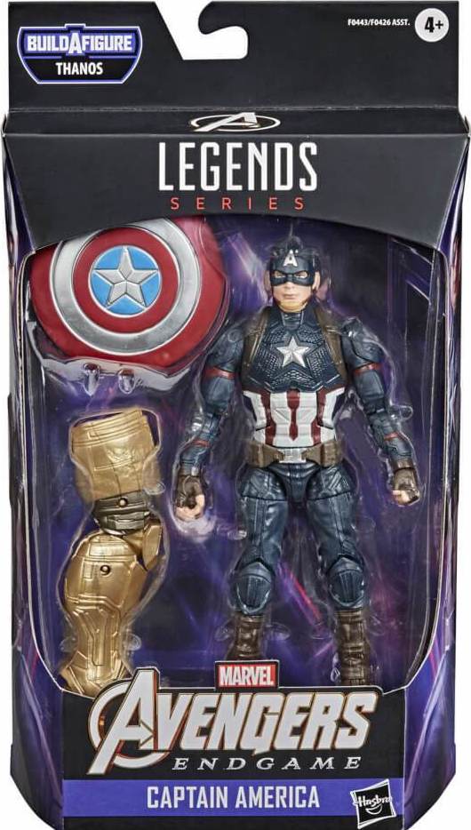 Marvel Legends AVENGERS End Game '19 Captain America BAF Thanos 6"Figure In HAND 
