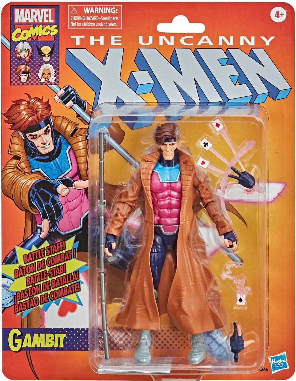 Original Marvel Legends 6inch Retro Collection Gambit Action Figure Toys  for Children with Box