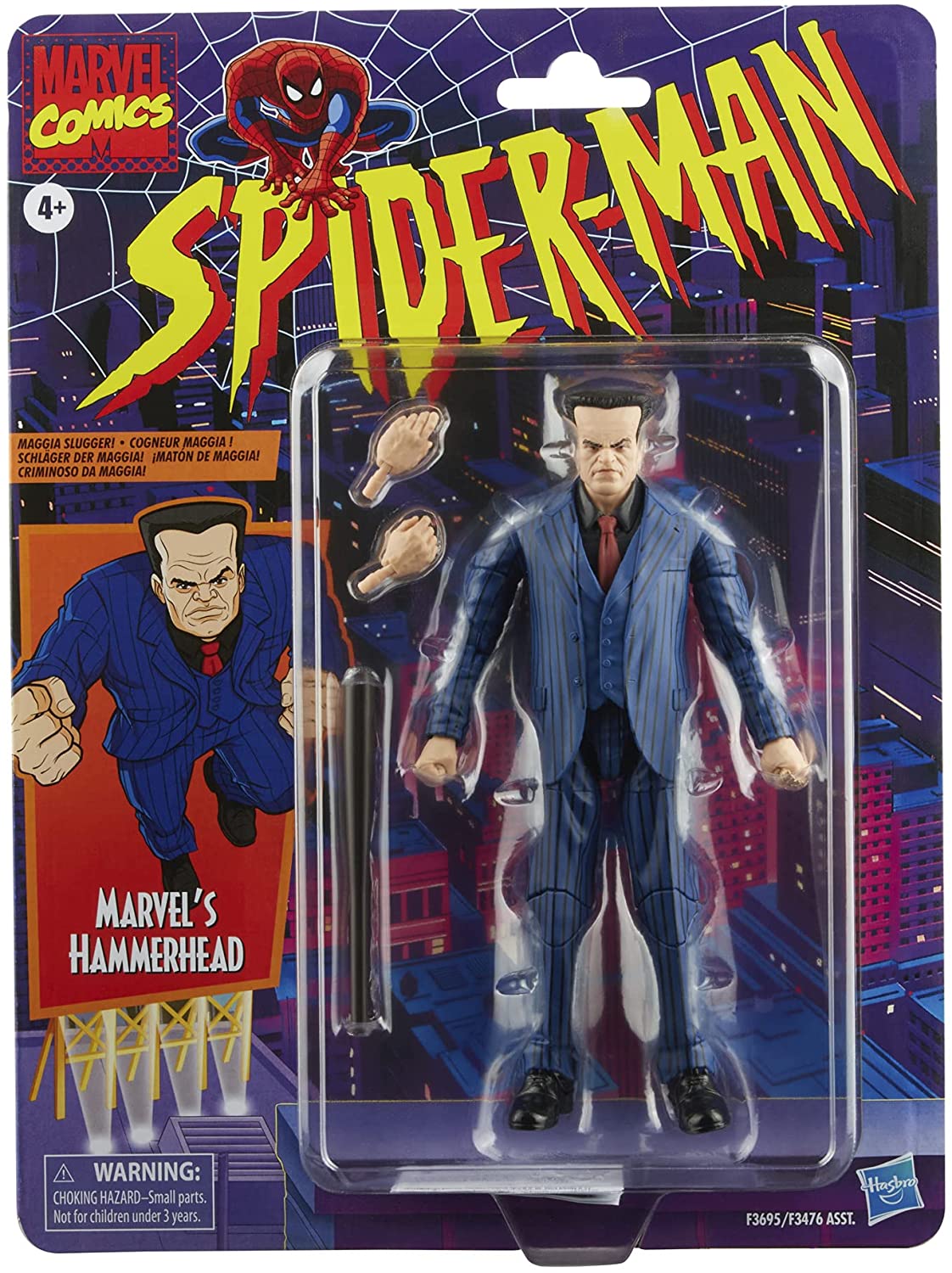 Marvel Legends Series Marvel's Hammerhead Spider-Man Retro 6 Inch 
