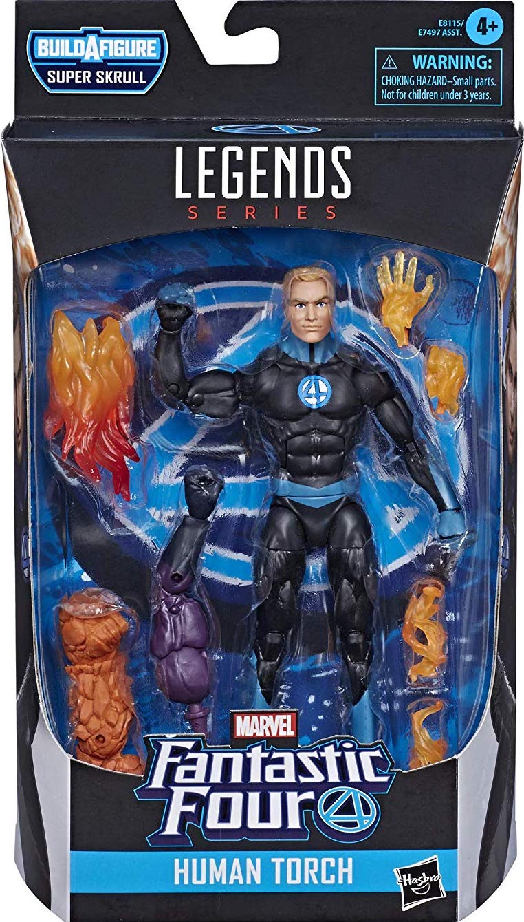 Hasbro Marvel légendes quatre fantastiques torche humaine Figurine Super Skrull BAF 