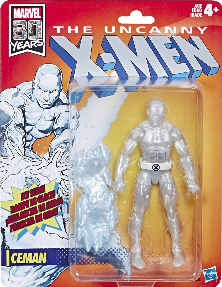 Marvel Legends Uncanny Xmen 2019 Retro Wave Iceman Figure in hand 