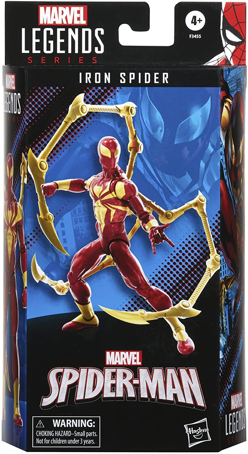 Marvel Legends Series Spider-Man 60th Anniversary Amazing Fantasy Spider-Man  6-Inch Action Figures, 9 Accessories - Marvel