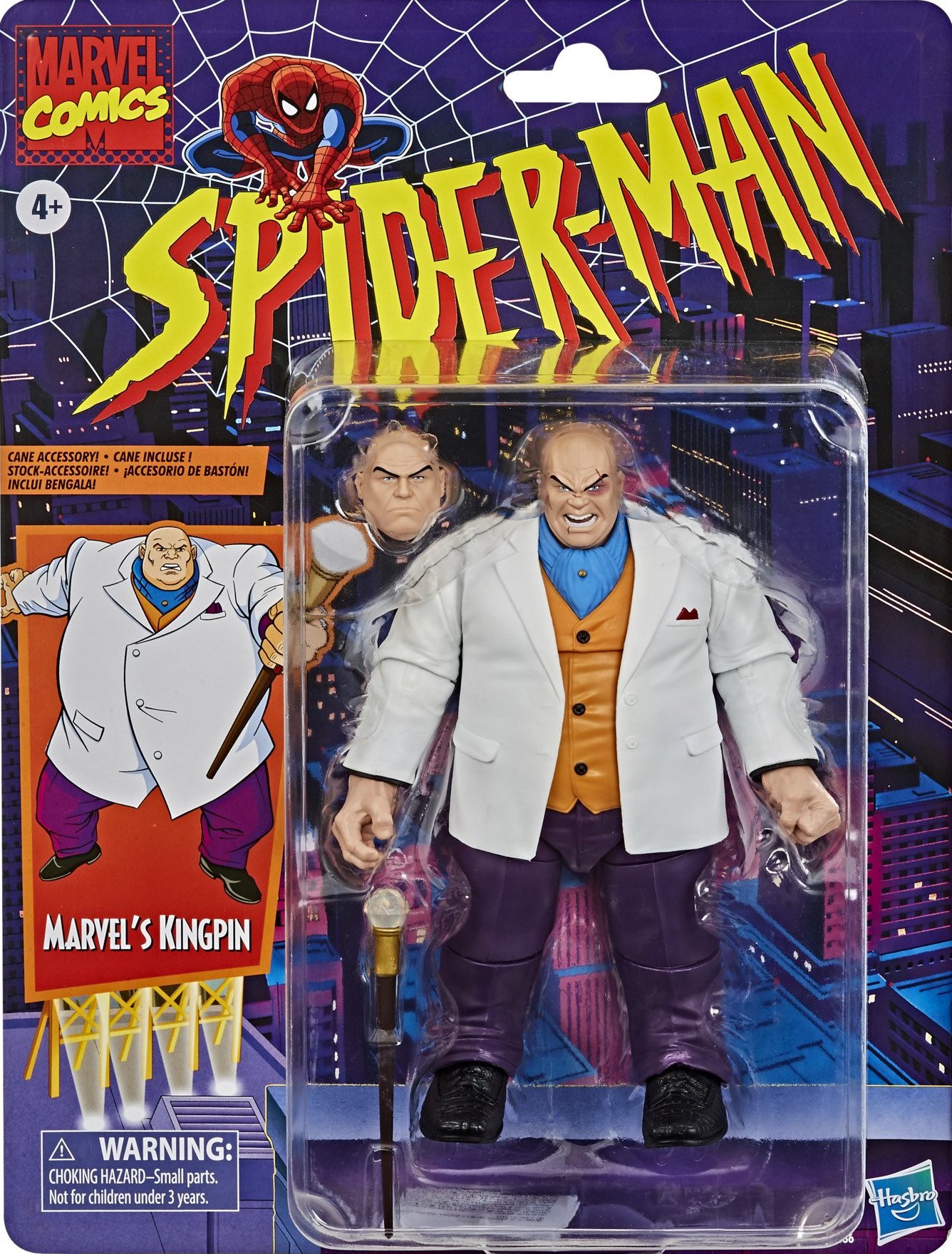 Vintage Retro Spider-Man Animated Series NIB Marvel Legends Kingpin Fisk 
