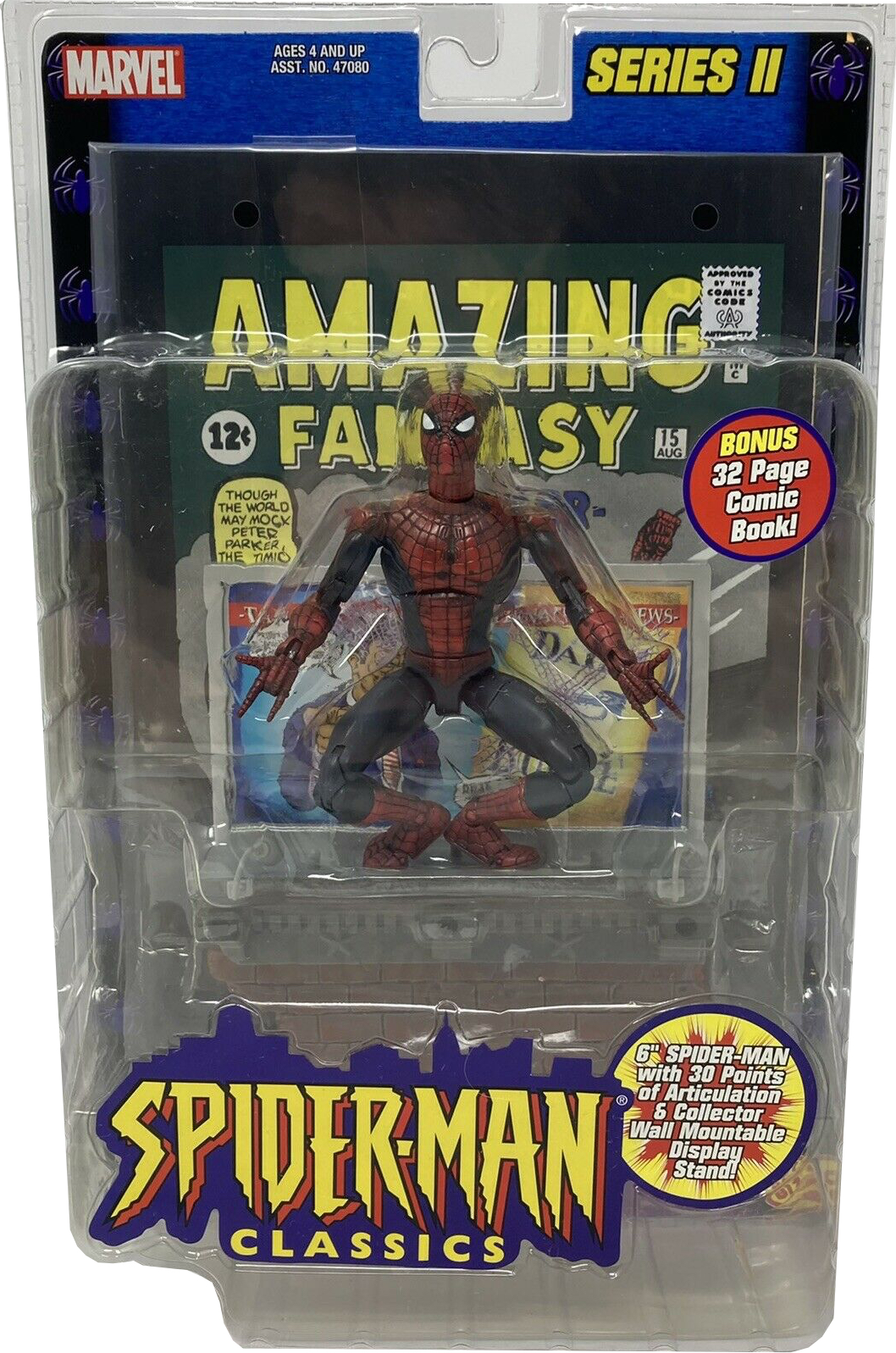 2001 Toybiz Marvel Legends Spiderman Classics Amazing Fantasy