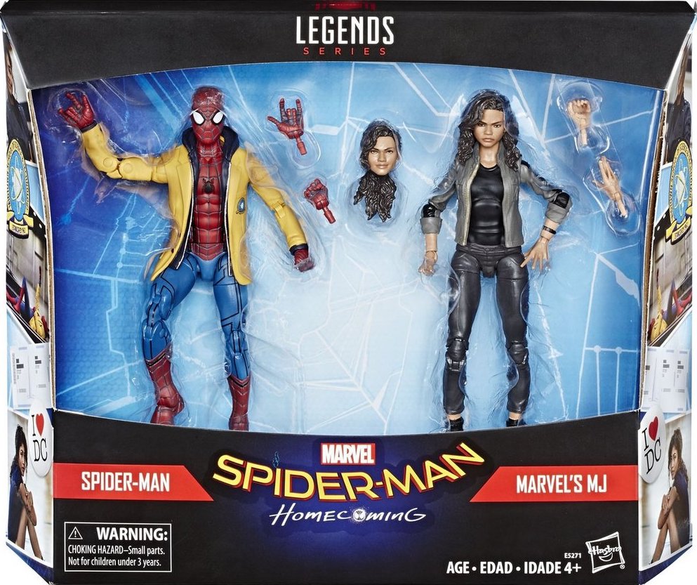 Marvel Legends Spider-Man Homecoming from Mary Jane 2pack TRU 6" Action Figure 