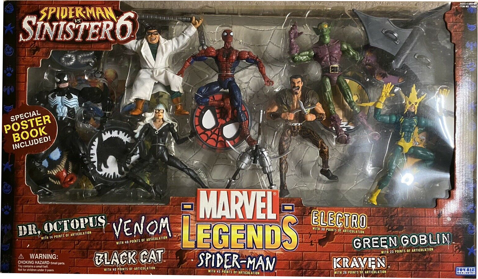 Marvel Legends Box Sets (Toybiz) Spider-Man vs Sinister 6 Box Set