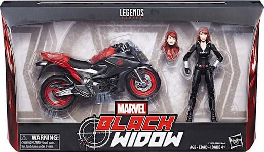 Marvel Legends Ultimate Riders Black Widow & Motorcycle thumbnail
