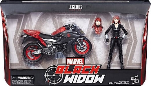 Marvel Legends Ultimate Riders Black Widow & Motorcycle