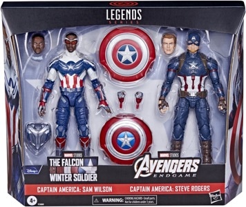 Marvel Legends Exclusives Captain America 2 Pack (Sam Wilson & Steve Rogers) thumbnail