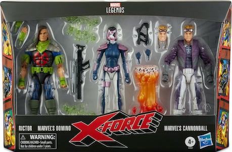 Marvel Legends Exclusives Domino Rictor and Cannonball X-Force pack