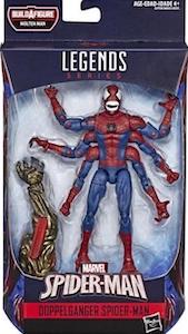 Marvel Legends Doppelganger Spider Man Molten Man Build A Figure