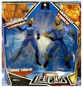 Marvel Legends Exclusives Human Torch and Invisible Woman thumbnail