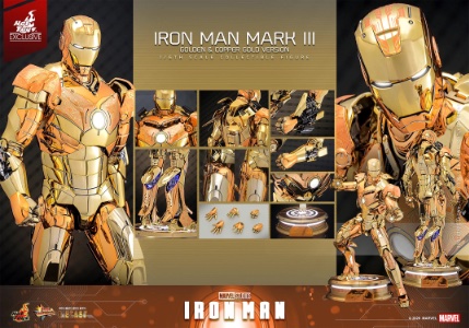 Hot Toys Marvel Iron Man Mark III (Golden & Copper Gold Version)